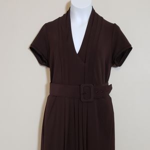 BCBG Max Azria Faux Wrap XXS Brown Dress